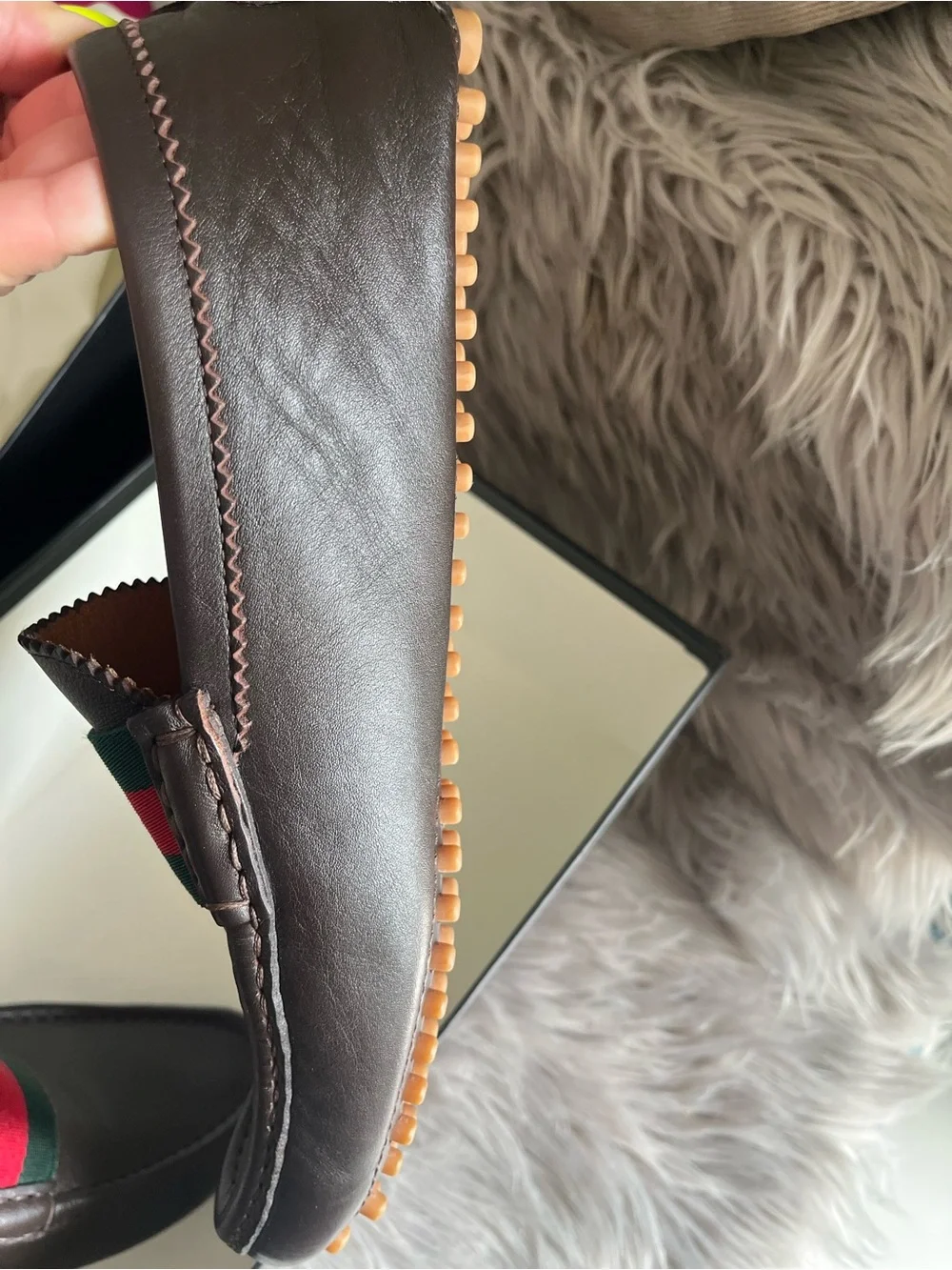 Gucci White Satin Dust Bag